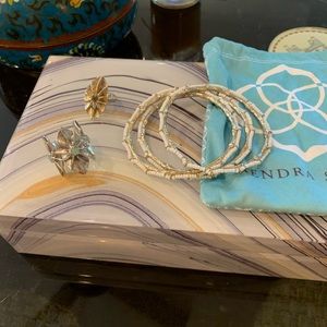 Kendra Scott bracelets and rings